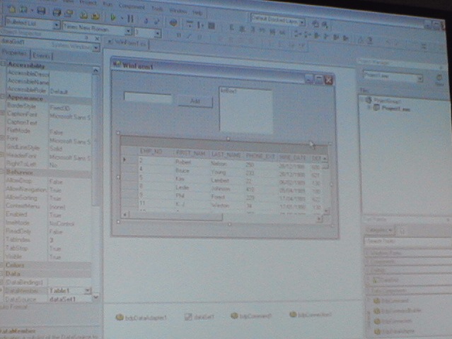 SideWinder live Data at Design-Time