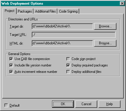 web deployment options - project