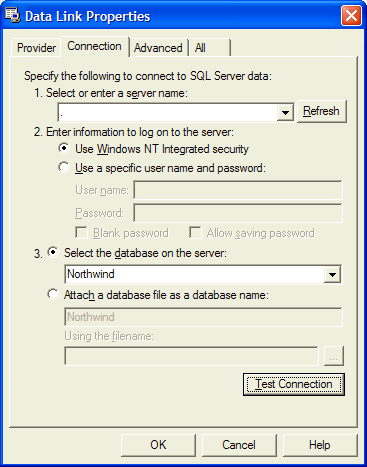 Data Link Properties