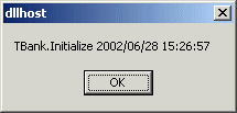 dllhost en TBank.Initialize